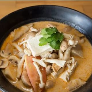 Wild Mushroom Noodle in Coconut Soup